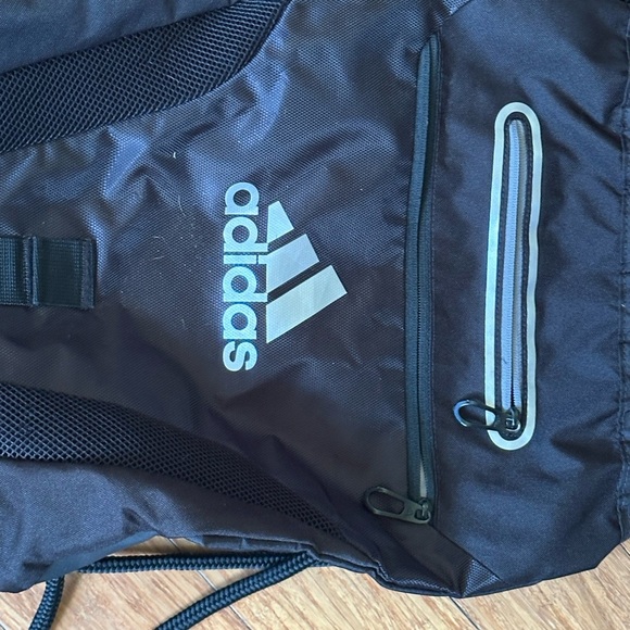 Adidas Black Sporty Sling Backpack with Water-Resistant Finish - Picture 1 of 3
